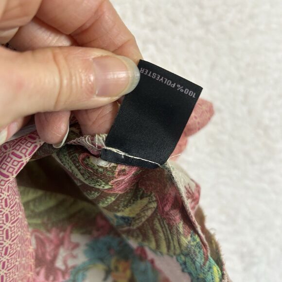 Investments XL Womens Sheer Floral Blouse Cottage Core Casual Feminine MultiColr - Picture 9 of 9